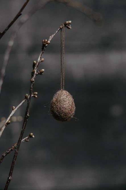Hovedbilde Ullås hengende egg Brun Liten