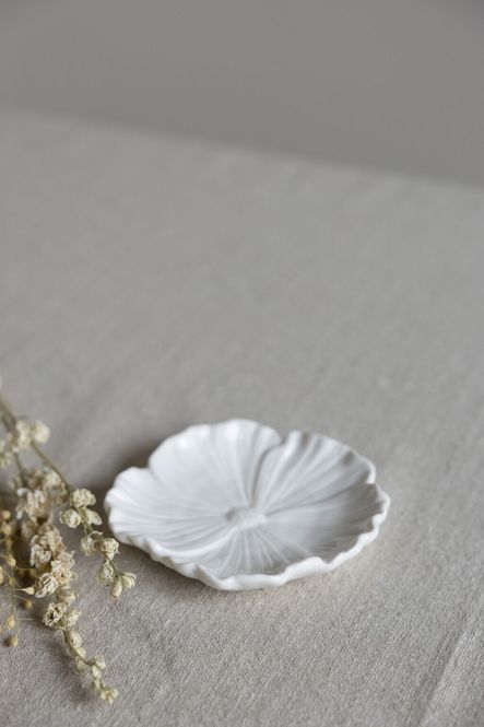 Hovedbilde Blomster Fat Hvitt 13cm