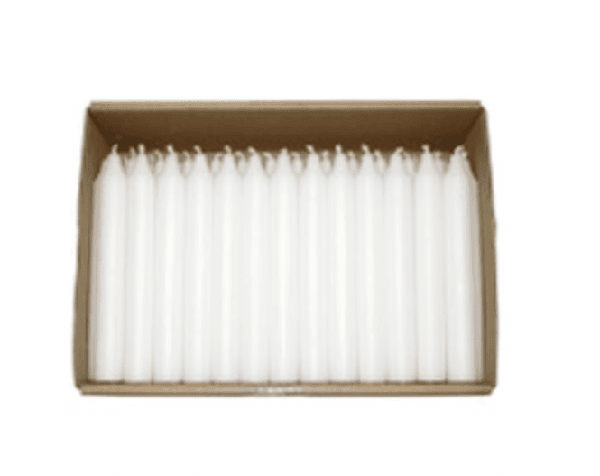 Hovedbilde Kronelys 8pk 18cm Hvit