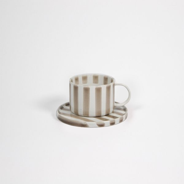 Bilde av Monica kopp m/fat Beige