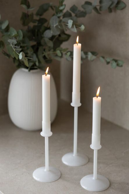 Hovedbilde Erstad lysestake Hvit Small