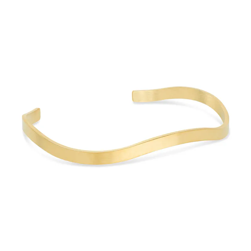 DAJANA - BANGLE BRACELET STAINLESS STEEL GOLD