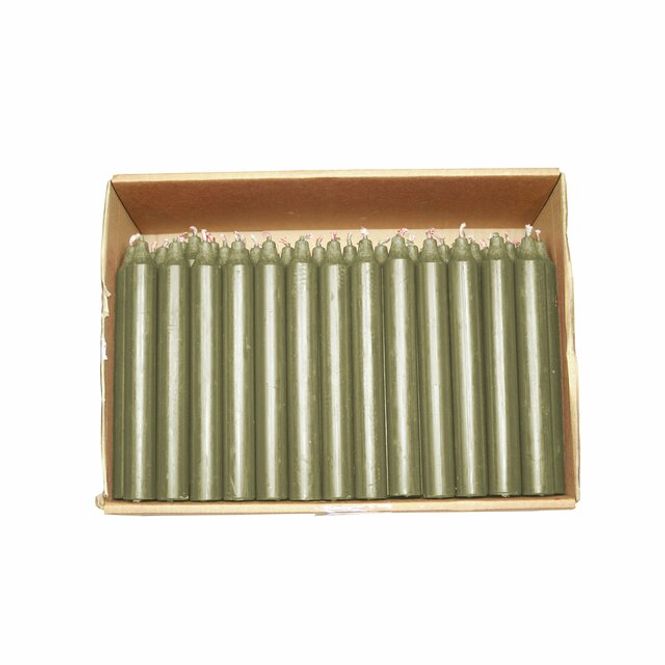 Hovedbilde Kronelys 8pk 18cm Dus grønn