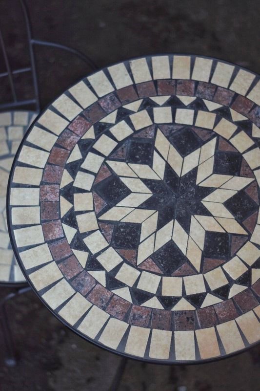 Mosaikkbord Santorini
