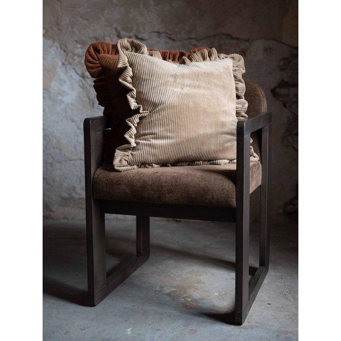 Hovedbilde Owen putetrekk med volang Beige 45*45cm