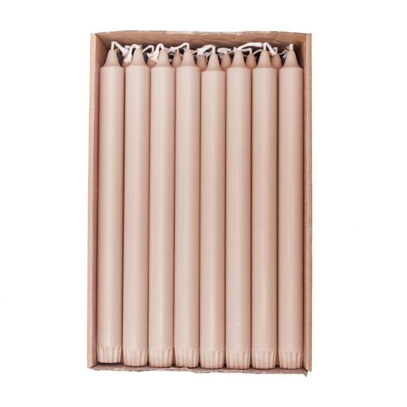 Kronelys 28cm Warm beige
