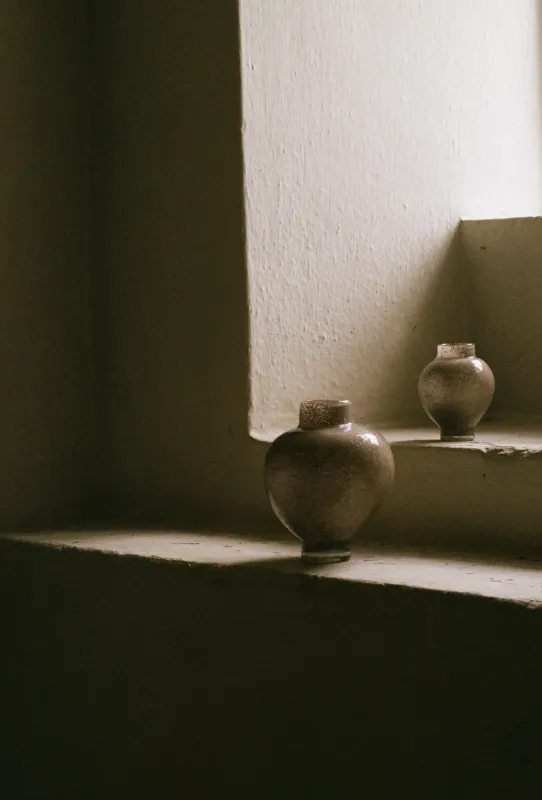 Mila vase Stor Taupe 