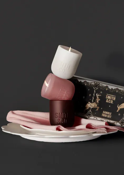 Hovedbilde Smith & co Winter Maison Candle Trio set  - Multi ...