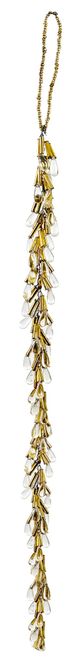 Hovedbilde Drop sequin pearl ornament I glass/gull 40cm
